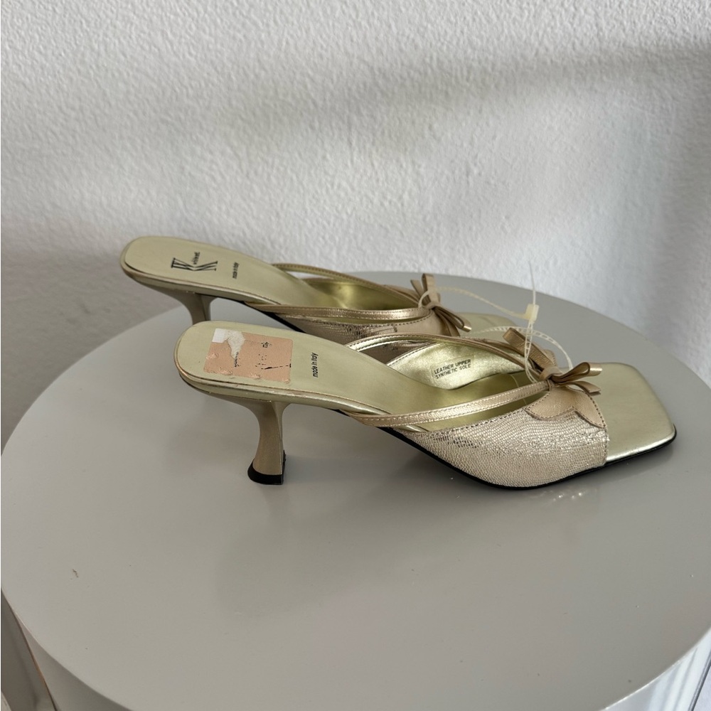 Elegant Gold Women's Heels